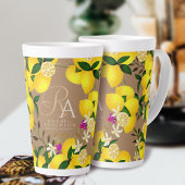 Lemon Monogram Brown Milchtasse