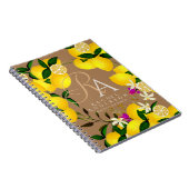 Lemon Monogram Brown Notizblock (Rechte Seite)