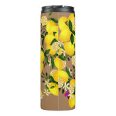 Lemon Monogram Brown Thermosbecher (Rückseite)