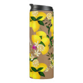Lemon Monogram Brown Thermosbecher (Nach rechts gedreht)