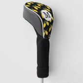 Lemon Monogram Golf Head Cover Headcover (angewinkelt)