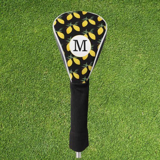 Lemon Monogram Golf Head Cover Headcover