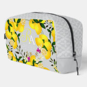 Lemon Monogram Gray Waschbeutel (Rechte Ecke)