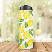 Lemon Monogram Thermosbecher