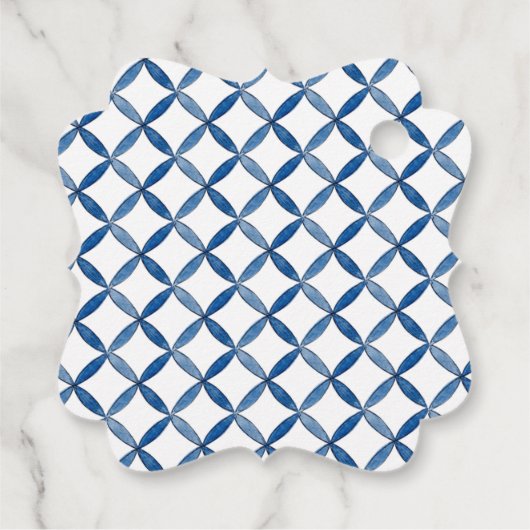 Lemon monogram Wappen wedding Danke dir Gefallen T Geschenkanhänger (Rückseite)