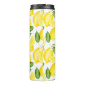 Lemon Monogram White Thermosbecher (Rückseite)