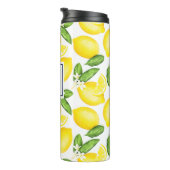 Lemon Monogram White Thermosbecher (Nach rechts gedreht)