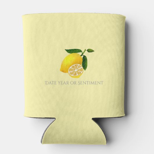 Lemon Monogram Yellow Dosenkühler (Rückseite)