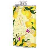 Lemon Monogram Yellow Flachmann (Links)