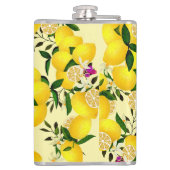 Lemon Monogram Yellow Flachmann (Rückseite)