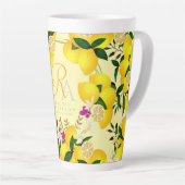 Lemon Monogram Yellow Milchtasse (Rechte Ecke)