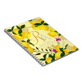 Lemon Monogram Yellow Notizblock (Rechte Seite)