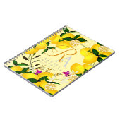 Lemon Monogram Yellow Notizblock (Linke Seite)