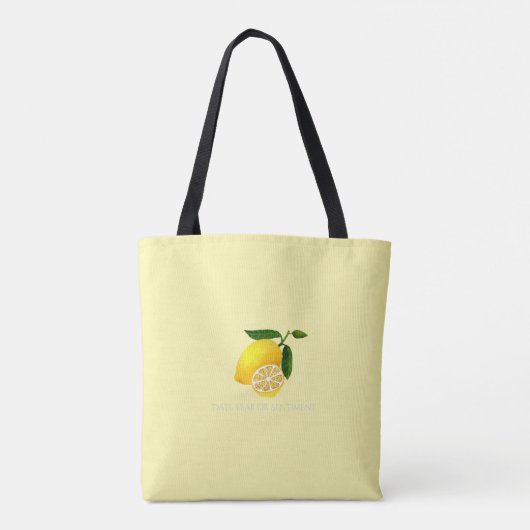 Lemon Monogram Yellow Tasche (Rückseite)