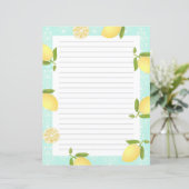 Lemon Motif Liebe Blue (Stehend Vorderseite)