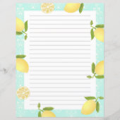 Lemon Motif Liebe Blue (Vorderseite)