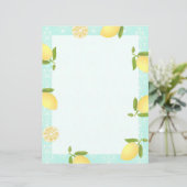 Lemon Motif Liebe Blue (Stehend Vorderseite)