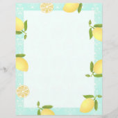 Lemon Motif Liebe Blue (Vorderseite)