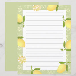 Lemon Motif Liebe Green