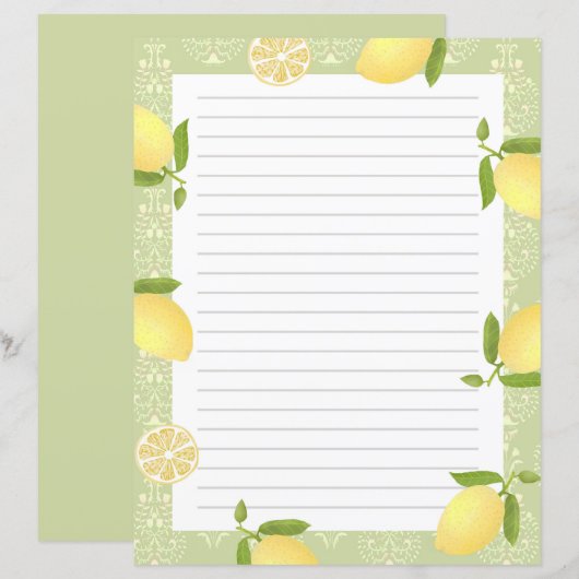 Lemon Motif Liebe Green (Vorne/Hinten)