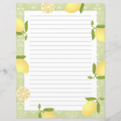 Lemon Motif Liebe Green (Vorderseite)