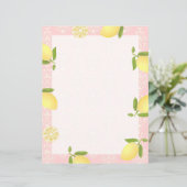 Lemon Motif Liebe Peach (Stehend Vorderseite)