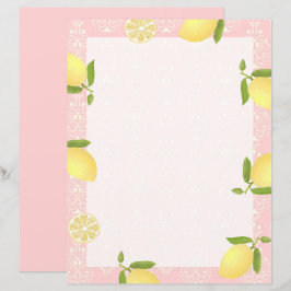 Lemon Motif Liebe Peach