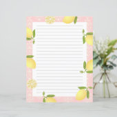 Lemon Motif Liebe Peach (Stehend Vorderseite)