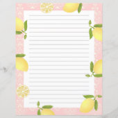 Lemon Motif Liebe Peach (Vorderseite)