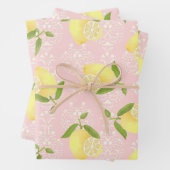 Lemon Motif Liebe Peach Geschenkpapier Set (Beispiel)