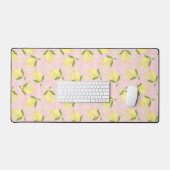 Lemon Motif Liebe Peach Schreibtischunterlage (Tastatur & Maus)
