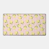 Lemon Motif Liebe Peach Schreibtischunterlage (Vorderseite)