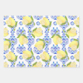 Lemon Motif Liebe White Geschenkpapier Set (Vorderseite 3)