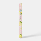 Lemon Motif Pink iPhone 15 Hülle (Linke Seite)