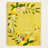 Lemon Mustard Spiral Foto Notebook Planer (Vorderseite)