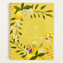 Lemon Mustard Spiral Foto Notebook Planer