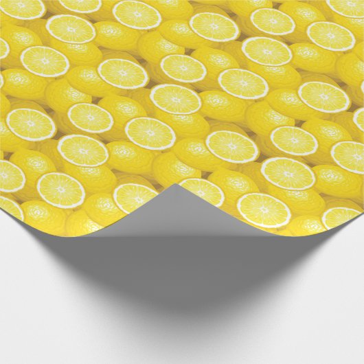 Lemon Muster 2 Geschenkpapier (Ecke)