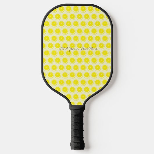 Lemon Muster Anpassen mit Ihrem Text Pickleball Schläger (Vorderseite)
