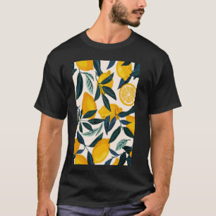 Lemon Muster Art Minimalistisch Frucht 1 T-Shirt