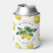 Lemon Muster Custom Wedding Can Coolers Dosenkühler (Kanne Vorderseite)