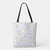 Lemon Muster Handgezeichnet - Totbeutel Tasche (Rückseite)