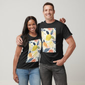Lemon Muster Minimalistisches Fruchtwasser T-Shirt (Unisex)