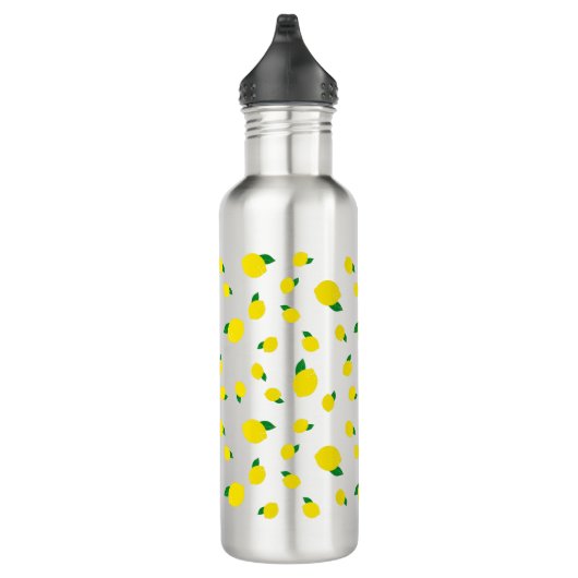 Lemon Muster Print Stainless Steel Water Flasche Edelstahlflasche (Rechts)