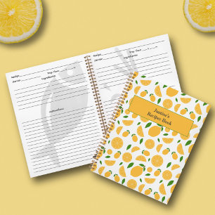 Lemon Muster Rezept Notizblock
