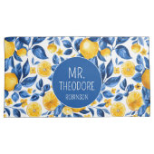 Lemon Muster Tropisches Obst Custom Couple Name Kissenbezug (Vorderseite-Rechts)