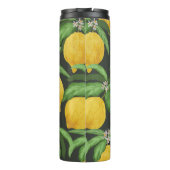 Lemon nahtlos Vintages Muster. Tropischer Obstbai Thermosbecher (Rückseite)