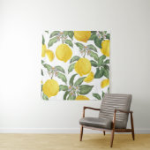 Lemon nahtlos Vintages Muster. Tropischer Obstbai Wandteppich (Beispiel)