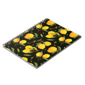 Lemon nahtloses Muster. Malerische Zitronenillustr Notizblock (Linke Seite)