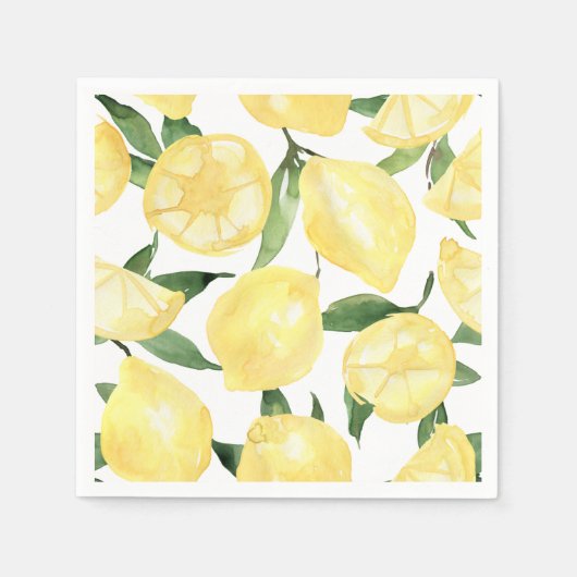 Lemon Napkins Main Squeeze Brautparty Serviette (Vorderseite)