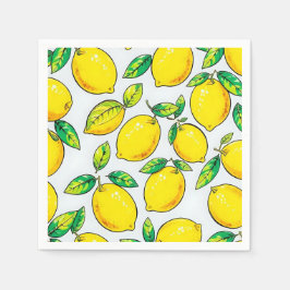 lemon napkins serviette